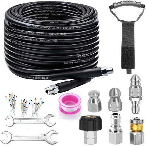 Zgqmcgy empaque frontal del kit jetter, solución completa para desagües