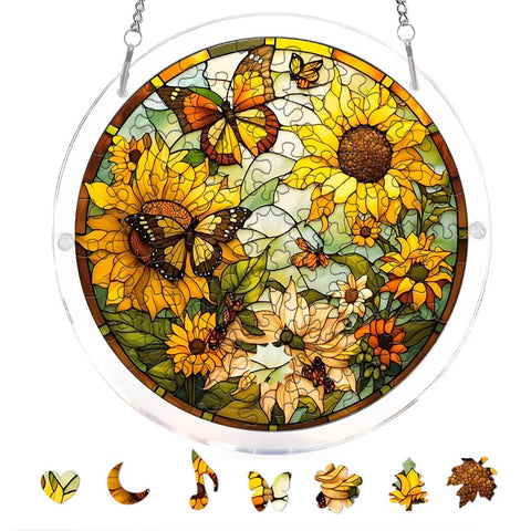zhuoyaju frontal del girasol mostrando colores vivos y diseño decorativo