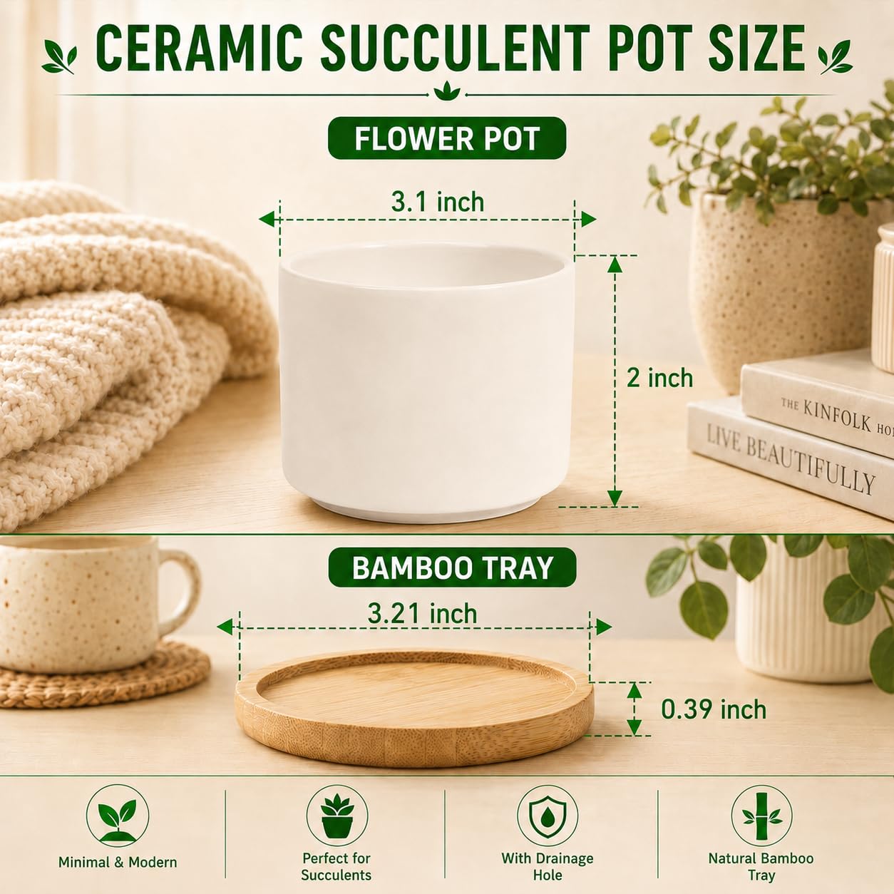 ZOUTOG primer plano del esmalte cerámico blanco, acabado duradero