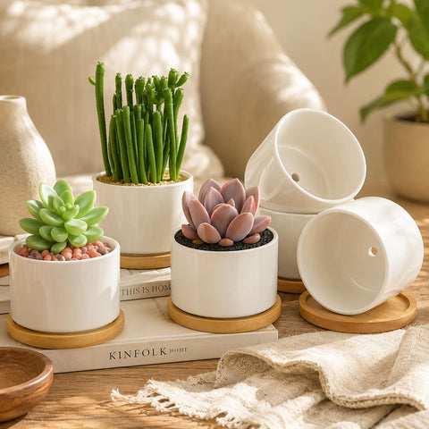 ZOUTOG conjunto en ambiente interior agregando verde a la mesa