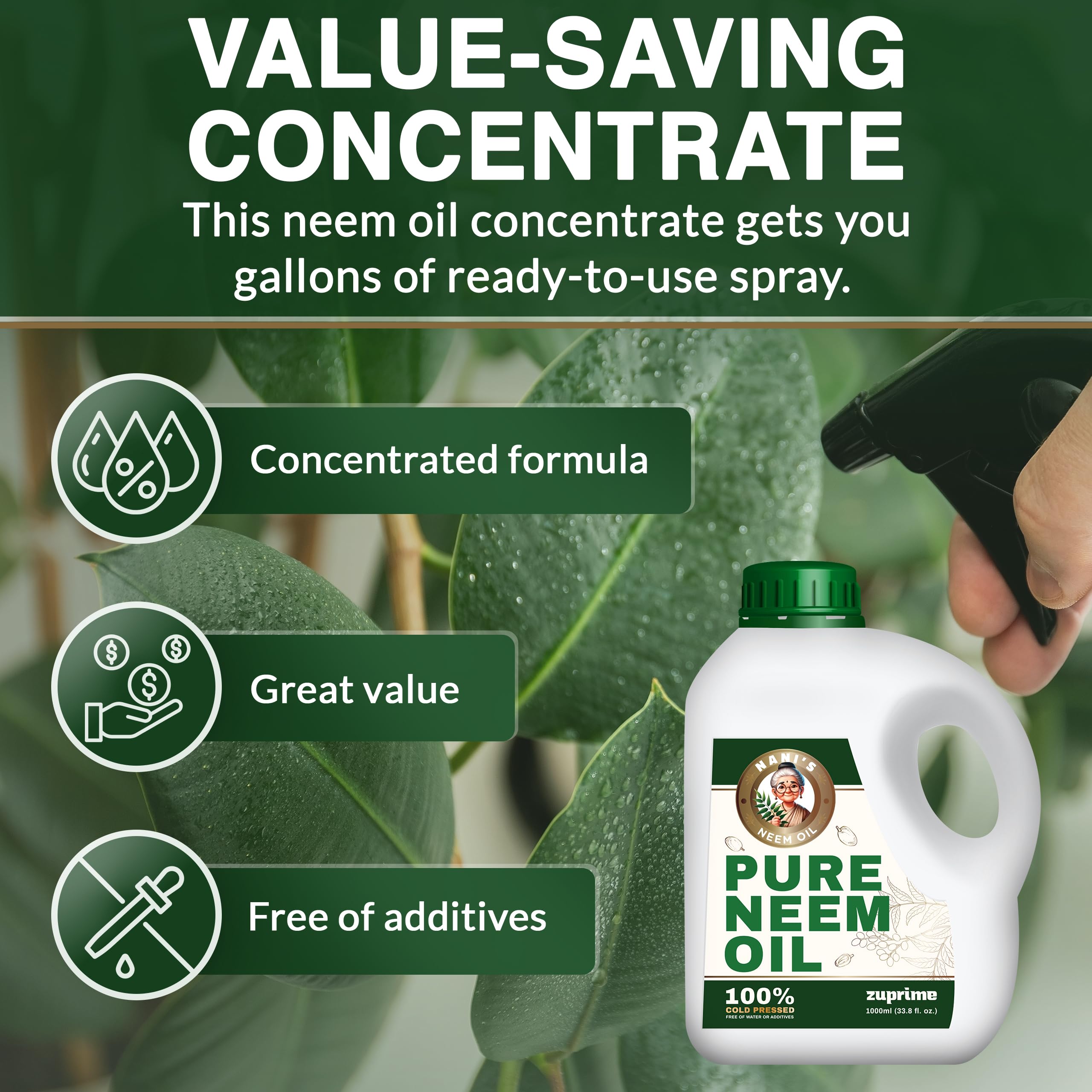 Zuprime textura del aceite puro para apreciar su calidad