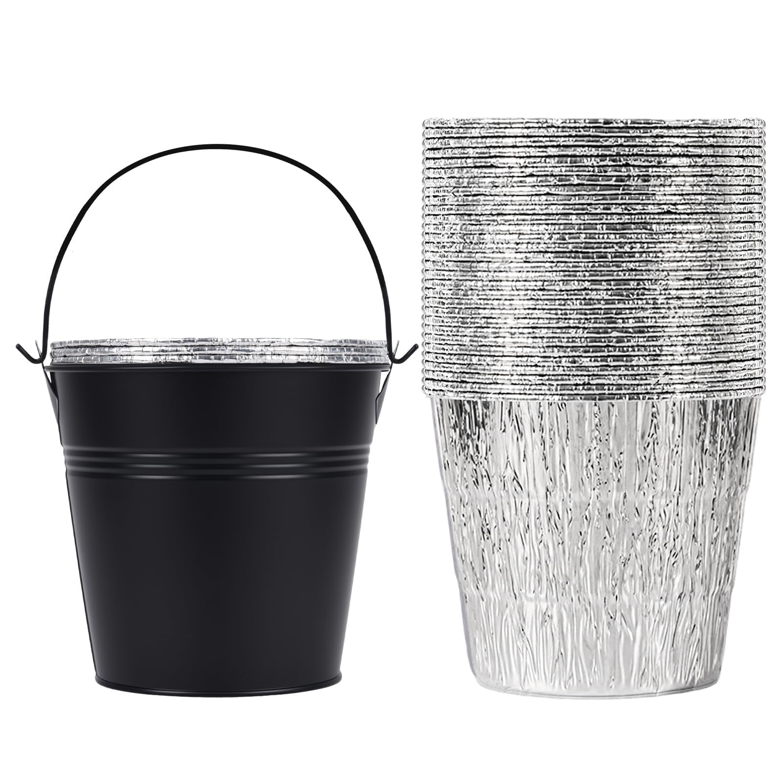 ZWYSLFCY cubo negro frontal mostrando diseño galvanizado y protección duradera