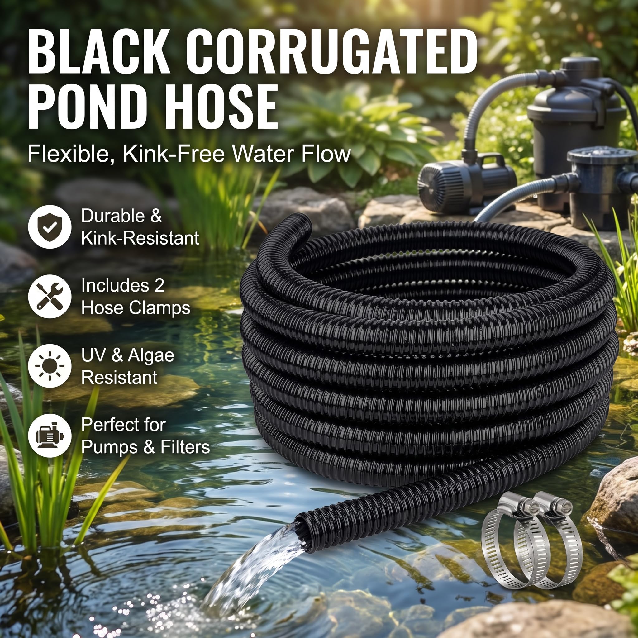 ZY-hosetube detalle corrugado que muestra flexibilidad y anti‑colapso