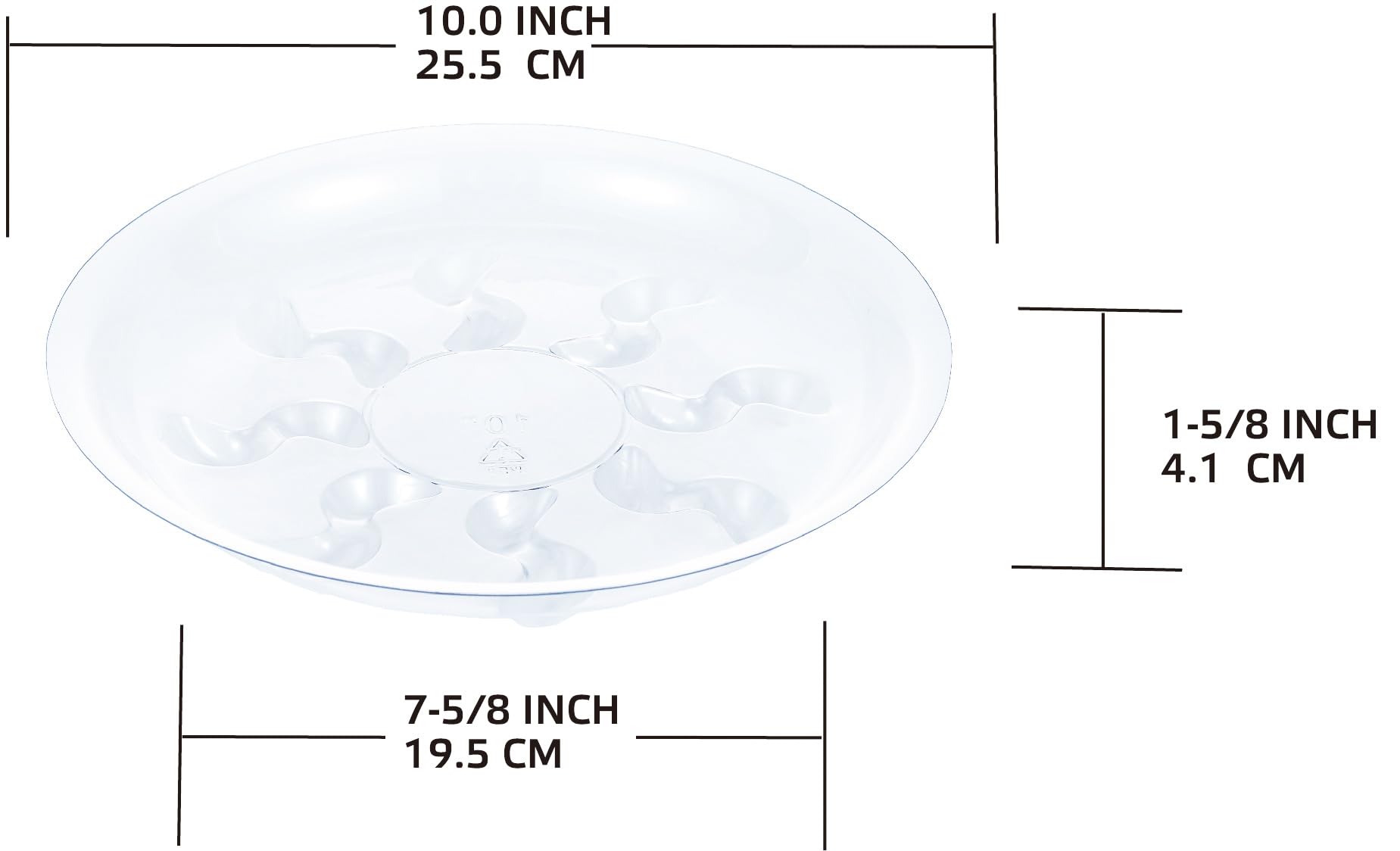 ZZPYXIA paquete de seis platos listos para múltiples macetas